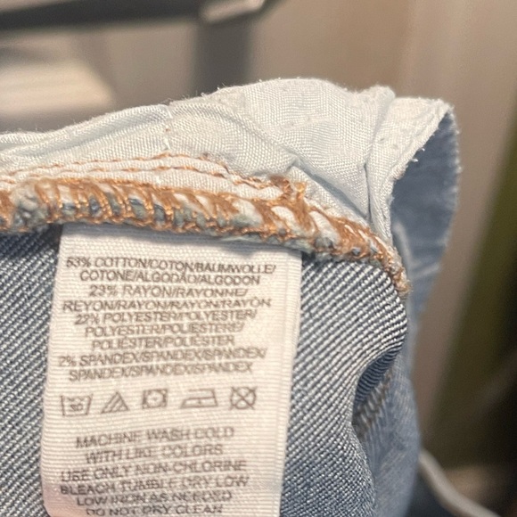 Free People high rise light blue stretch everyday comfy stylish skinny jeans 26 - Picture 5 of 5